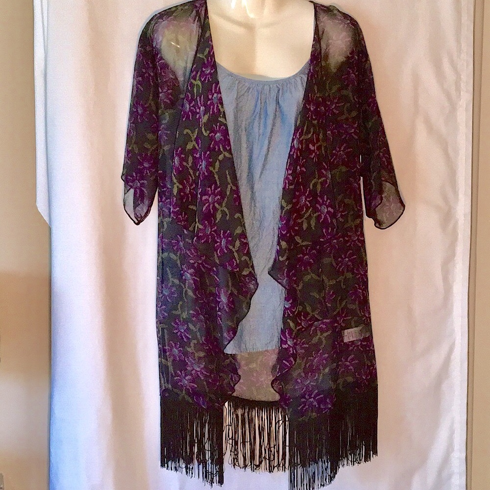 Lularoe Monroe kimono , swimsuit cover up SZ Small